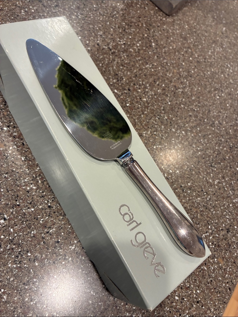 Carl Greve Silver Cake Server, Made in England